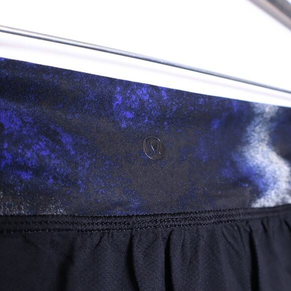 LULULEMON Breath Of Fire Skirt Black Milky Way Multi Print Active Women's 8 - Picture 6 of 9